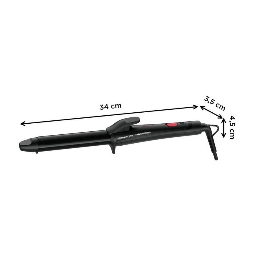 Rowenta - Ferro de frisar KARL LAGERFELD 47W/230V preto