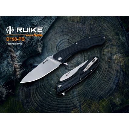Ruike RUD198PB - Canivete dobrável 23,1 cm preto