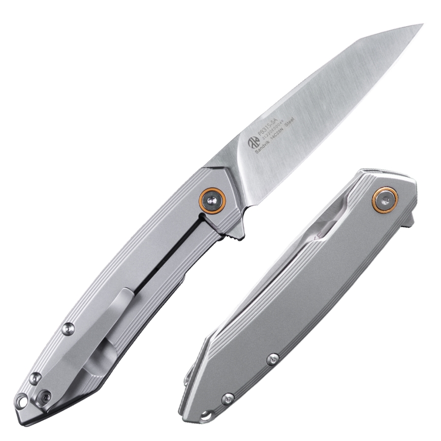 Ruike RUP831SSA - Faca compacta dobrável 19,5 cm prateado