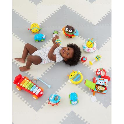 Saltar Hop - Puzzle de espuma 72pcs cinzento/ bege