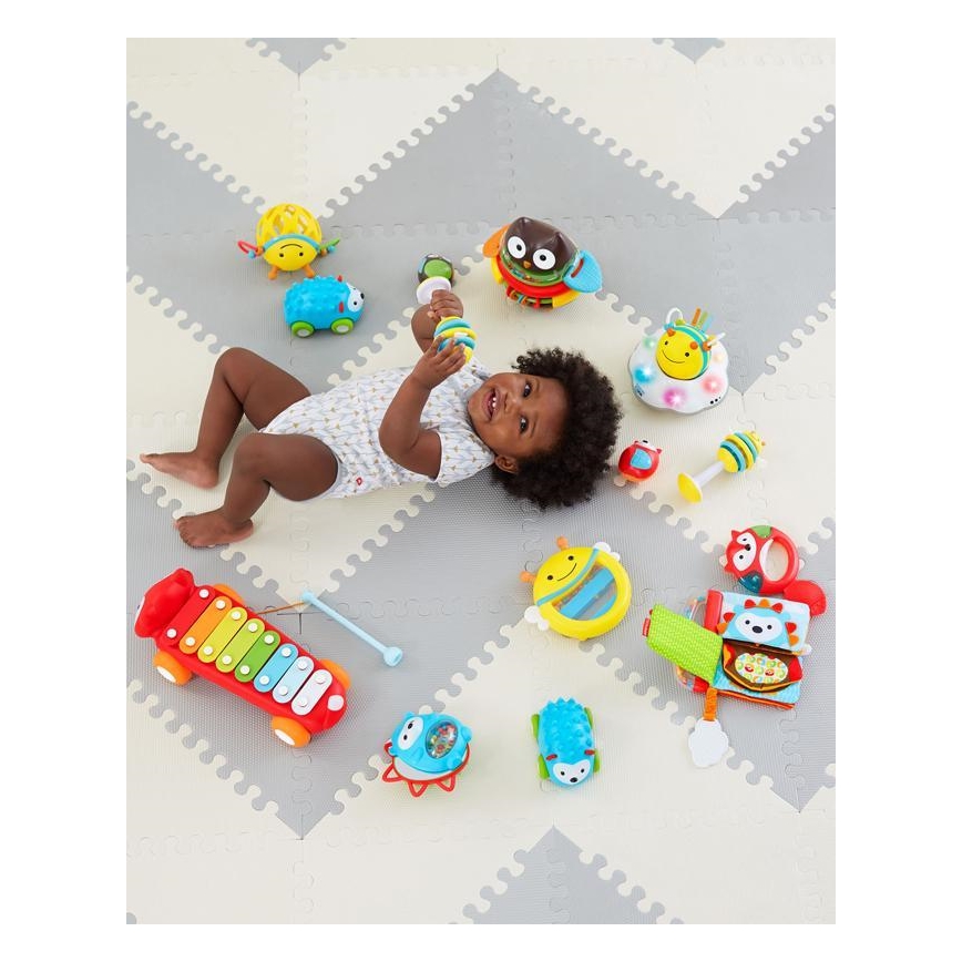 Saltar Hop - Puzzle de espuma 72pcs cinzento/ bege
