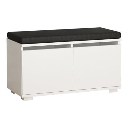 Sapateira DRAGO 42x80 cm branco/preto