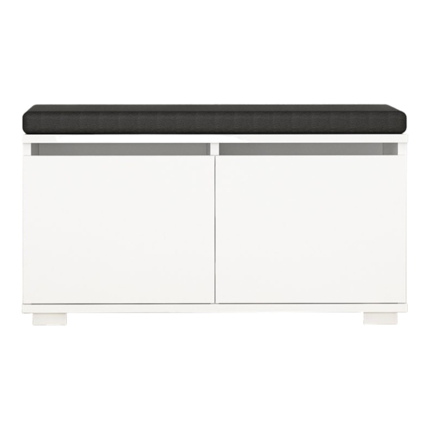 Sapateira DRAGO 42x80 cm branco/preto