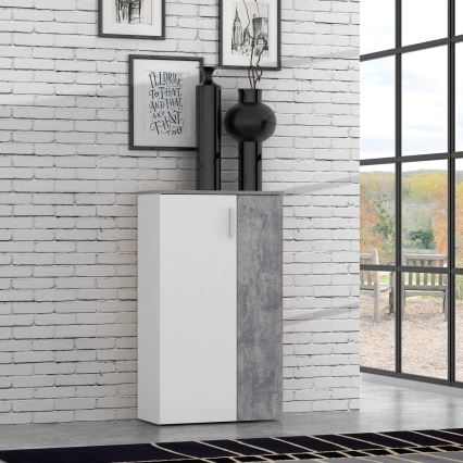 Sapateira ETON branco/cinzento betão