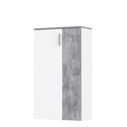 Sapateira ETON branco/cinzento betão