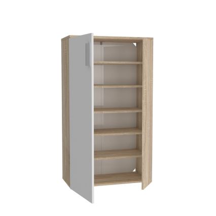Sapateira ETON carvalho sonoma/branco