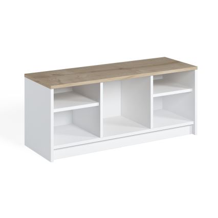 Sapateira LONDON 100x35 cm branco/bege