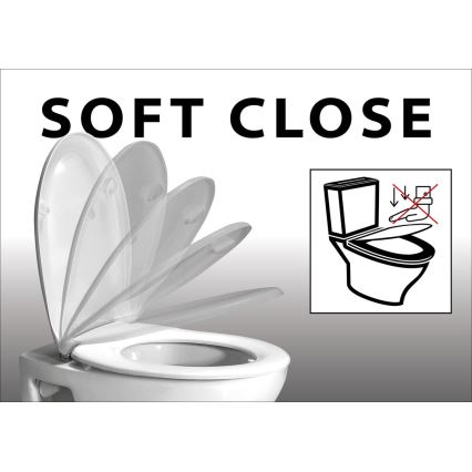 Sapho - Assento de sanita LISA SoftClose branco