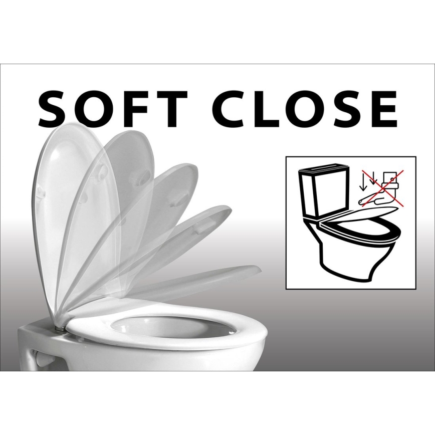 Sapho - Assento de sanita LISA SoftClose branco