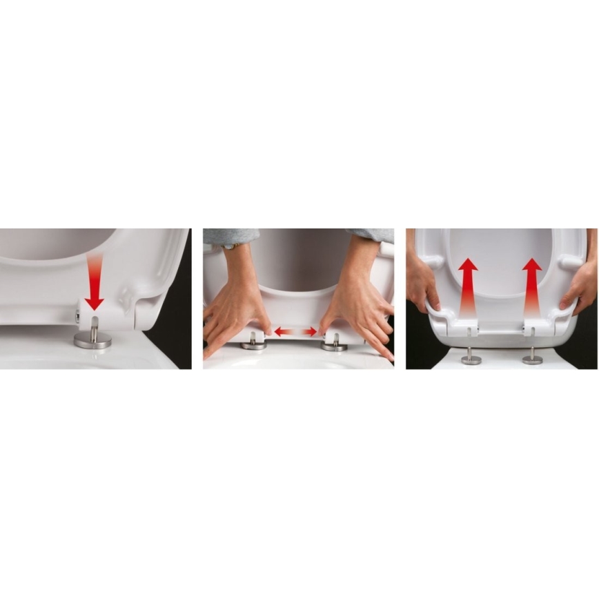 Sapho - Assento de sanita SoftClose EDITA branco