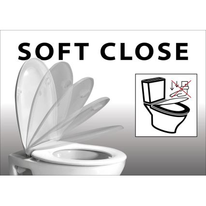 Sapho - Assento de sanita SoftClose EDITA branco