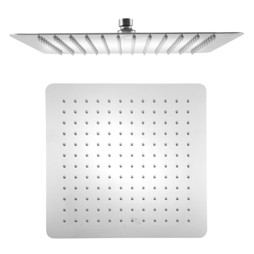 Sapho - Chuveiro de teto SLIM 30x30 cm polido aço inoxidável
