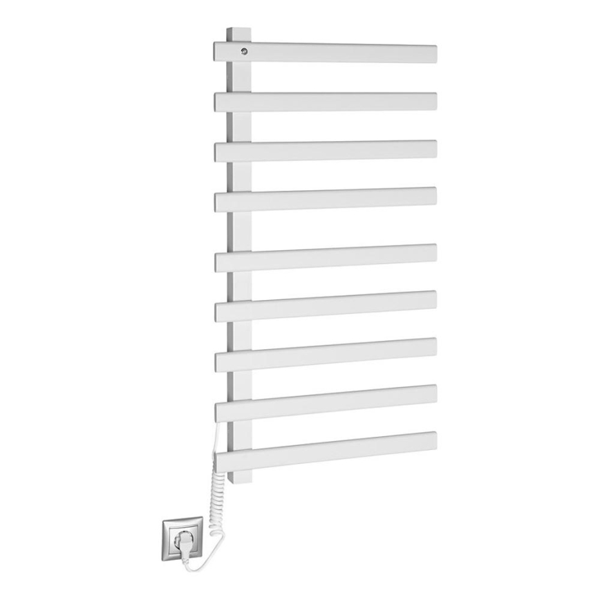 Sapho - Toalheiro elétrico ELCOR 128W/230V 92 cm branco mate esquerda