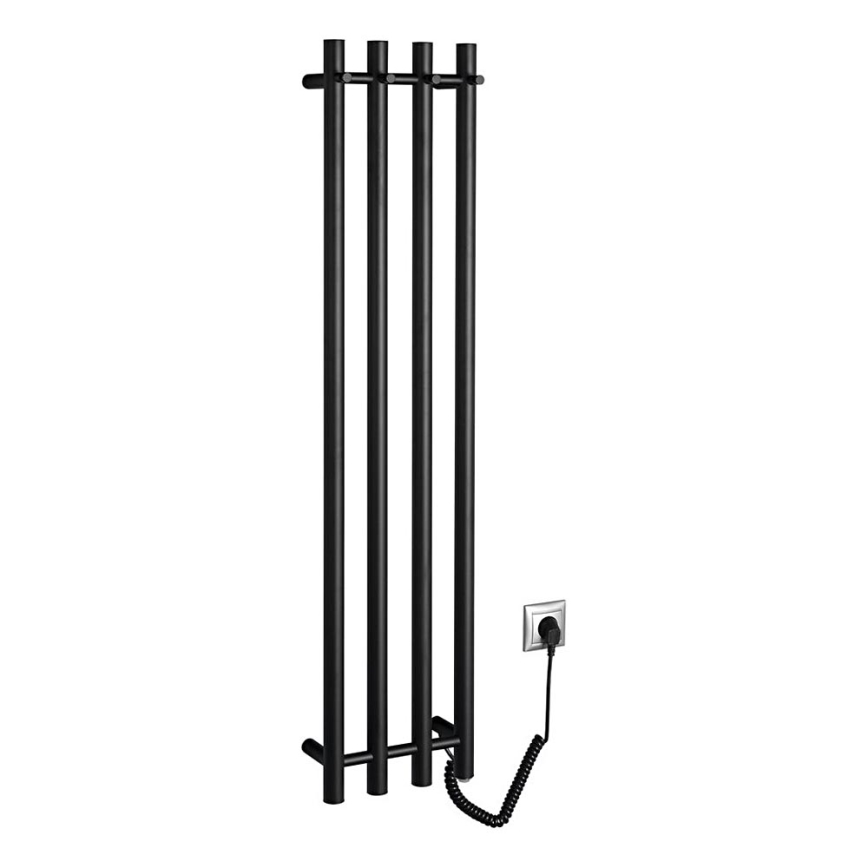 Sapho - Toalheiro elétrico PAPINADO 85W/230V 120 cm mate preto direita