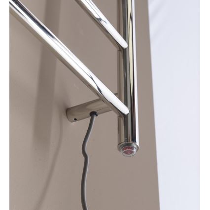 Sapho - Toalheiro elétrico REDONDO 130W/230V 150 cm cromado brilhante direita redondo