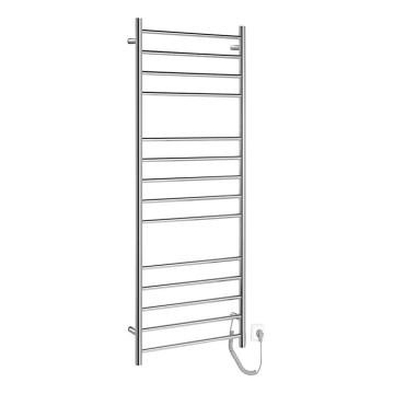 Sapho - Toalheiro elétrico REDONDO 130W/230V 150 cm cromo brilhante direito redondo