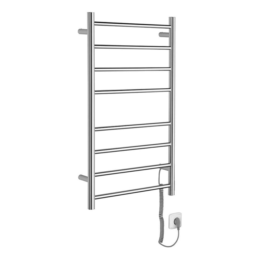 Sapho - Toalheiro elétrico REDONDO 75W/230V 90 cm cromado brilhante direita redondo