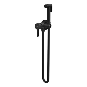 Sapho - Torneira de bidé com chuveiro para instalação embutida ICONIC redondo/mate preto