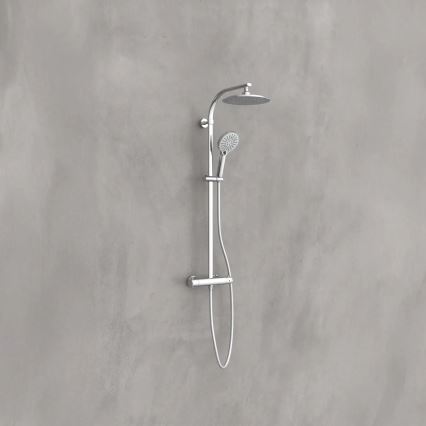 Schütte 60046 - Conjunto de duche com misturador termostático MADURA FRESH, cromado brilhante
