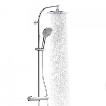 Schütte 60046 - Conjunto de duche com misturador termostático MADURA FRESH, cromado brilhante