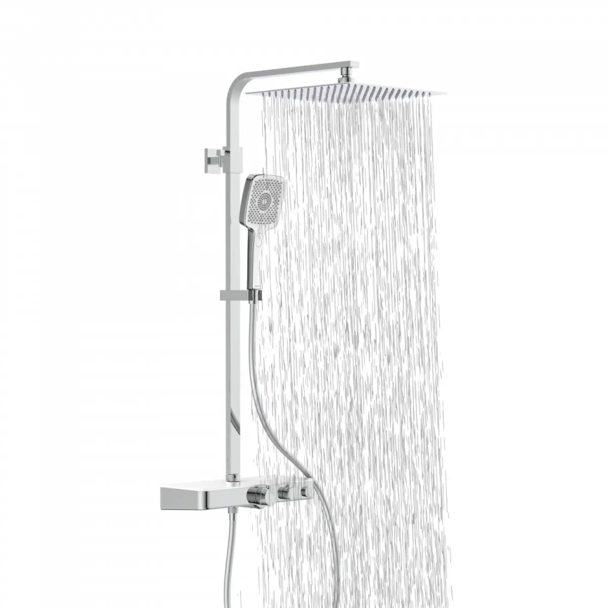 Schütte 60530 - Conjunto de duche com misturador termostático OCEAN, cromado brilhante