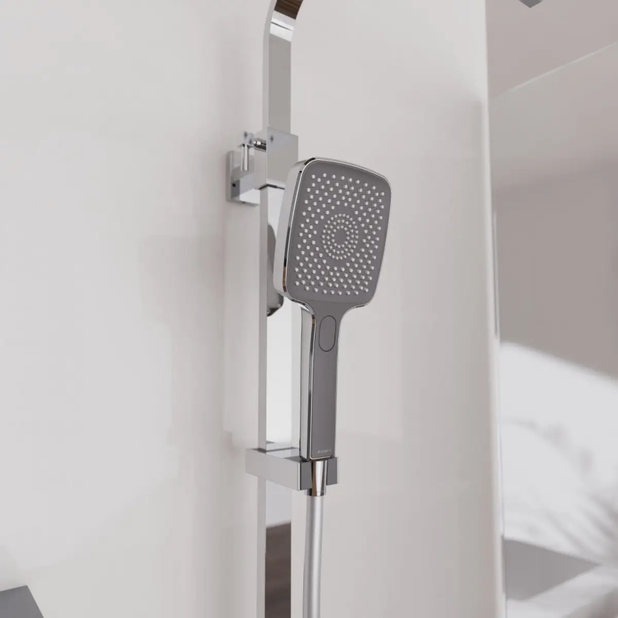 Schütte 60531 - Conjunto de duche com misturador termostático OCEAN, cromado brilhante/antracite