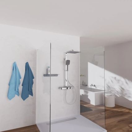Schütte 60531 - Conjunto de duche com misturador termostático OCEAN, cromado brilhante/antracite