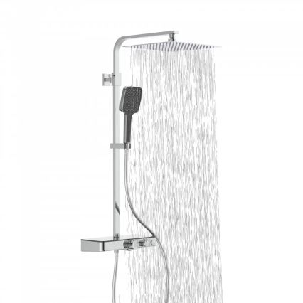 Schütte 60531 - Conjunto de duche com misturador termostático OCEAN, cromado brilhante/antracite