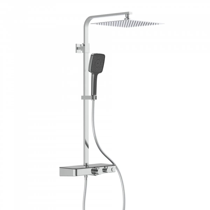 Schütte 60531 - Conjunto de duche com misturador termostático OCEAN, cromado brilhante/antracite