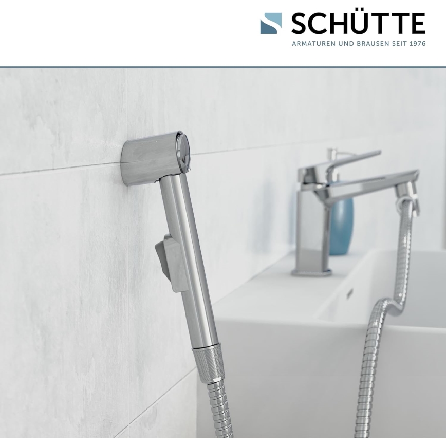Schütte 78016 - Ducha de mão para lavatório, cromado brilhante