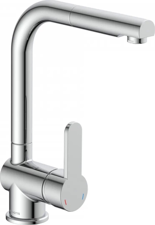 Schütte 79700 - Torneira de cozinha LONDON com bica extraível, acabamento cromado brilhante