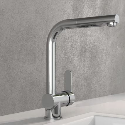 Schütte 79700 - Torneira de cozinha LONDON com bica extraível, acabamento cromado brilhante