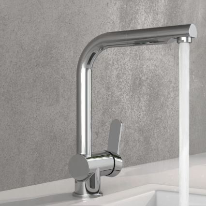 Schütte 79700 - Torneira de cozinha LONDON com bica extraível, acabamento cromado brilhante