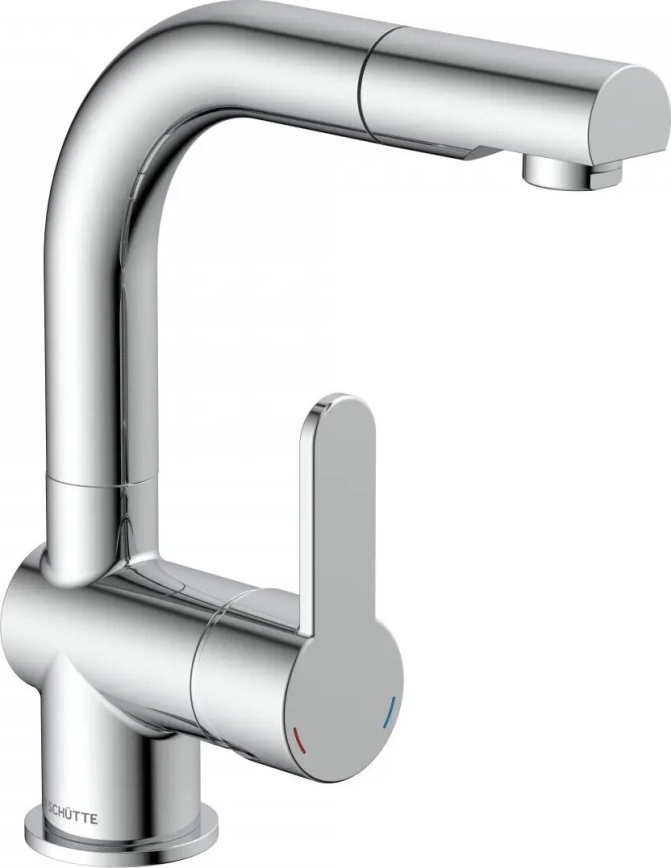 Schütte 79710 - Torneira de cozinha com ducha extraível LONDON cromado brilhante