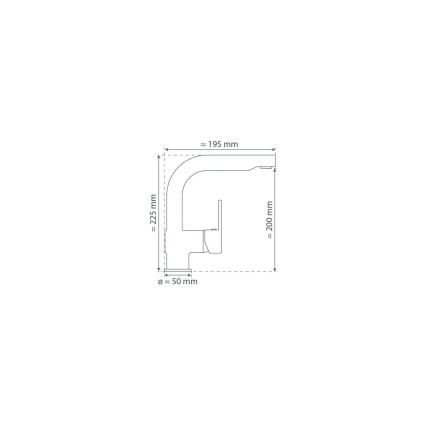 Schütte 79710 - Torneira de cozinha com ducha extraível LONDON cromado brilhante