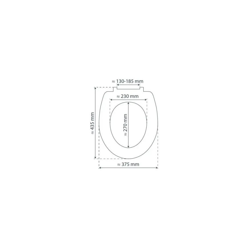 Schütte 80104 - Assento de sanita SPIRIT ANTRACITE SoftClose em MDF