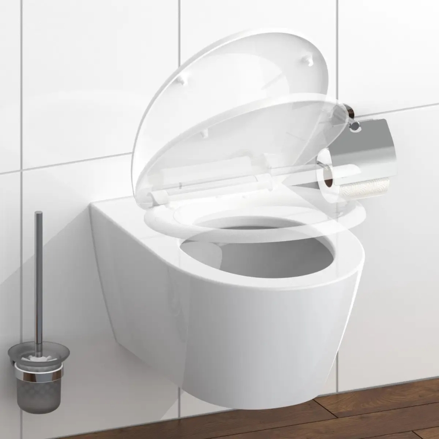 Schütte 82300-A - Assento de sanita branco SoftClose em duroplástico