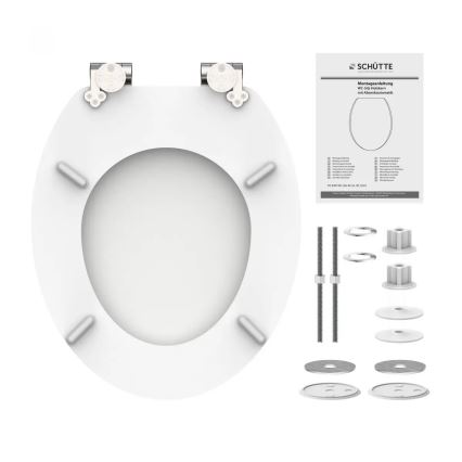 Schütte 84100-A - Tampa de sanita WHITE SoftClose em MDF