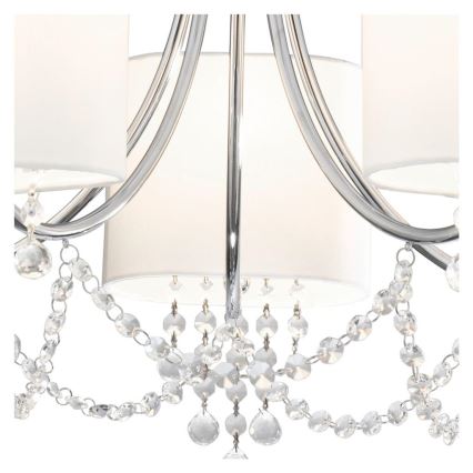 Searchlight - Candelabro de cristal de corrente NINA 5xE14/60W/230V