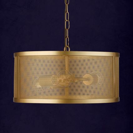 Searchlight - Candelabro numa corrente FISHNET 3xE27/60W/230V dourado