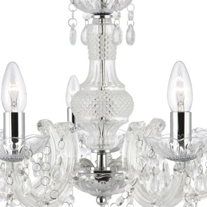 Searchlight - Candelabro numa corrente MARIE 5xE14/40W/230V