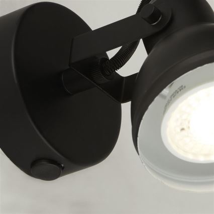 Searchlight - Foco de parede FOCUS 1xGU10/50W/230V preto
