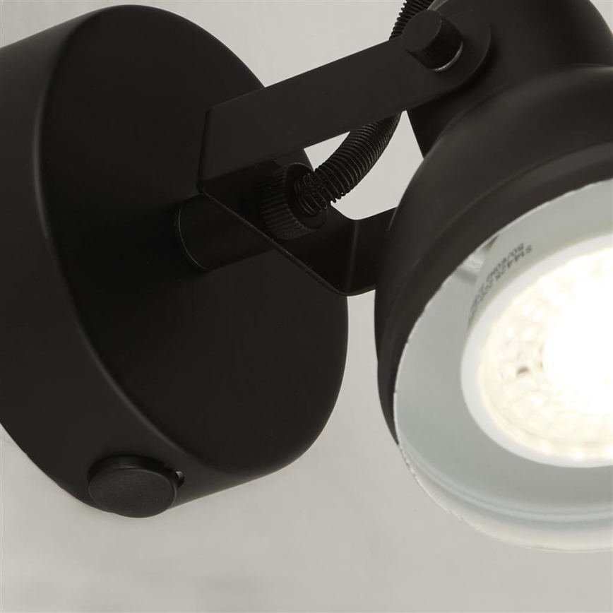 Searchlight - Foco de parede FOCUS 1xGU10/50W/230V preto
