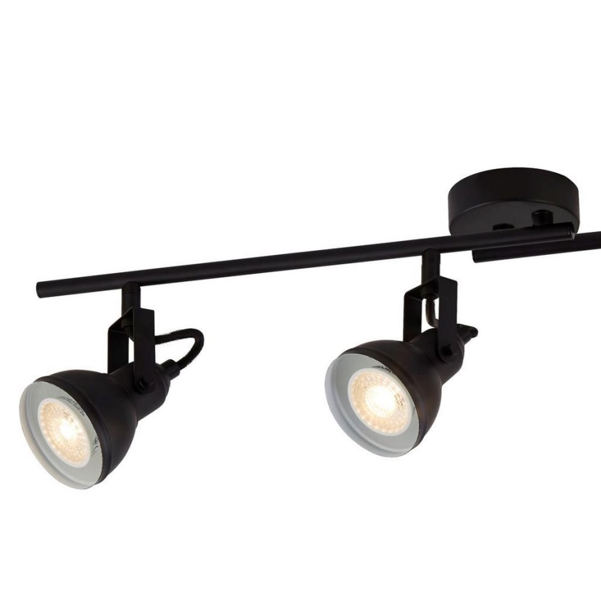 Searchlight - Foco de teto FOCUS 4xGU10/50W/230V preto