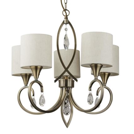 Searchlight - Candelabro suspenso ALBERTO 5xE14/60W/230V