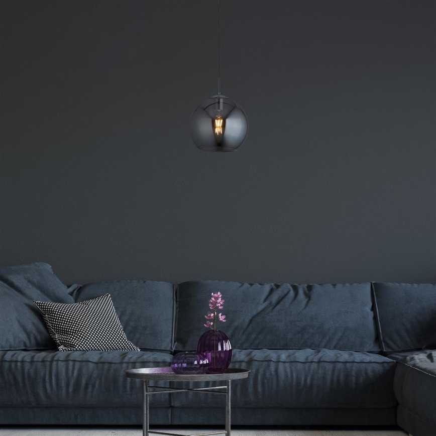 Searchlight - Candelabro num fio BALL 1xE27/60W/230V preto antigo