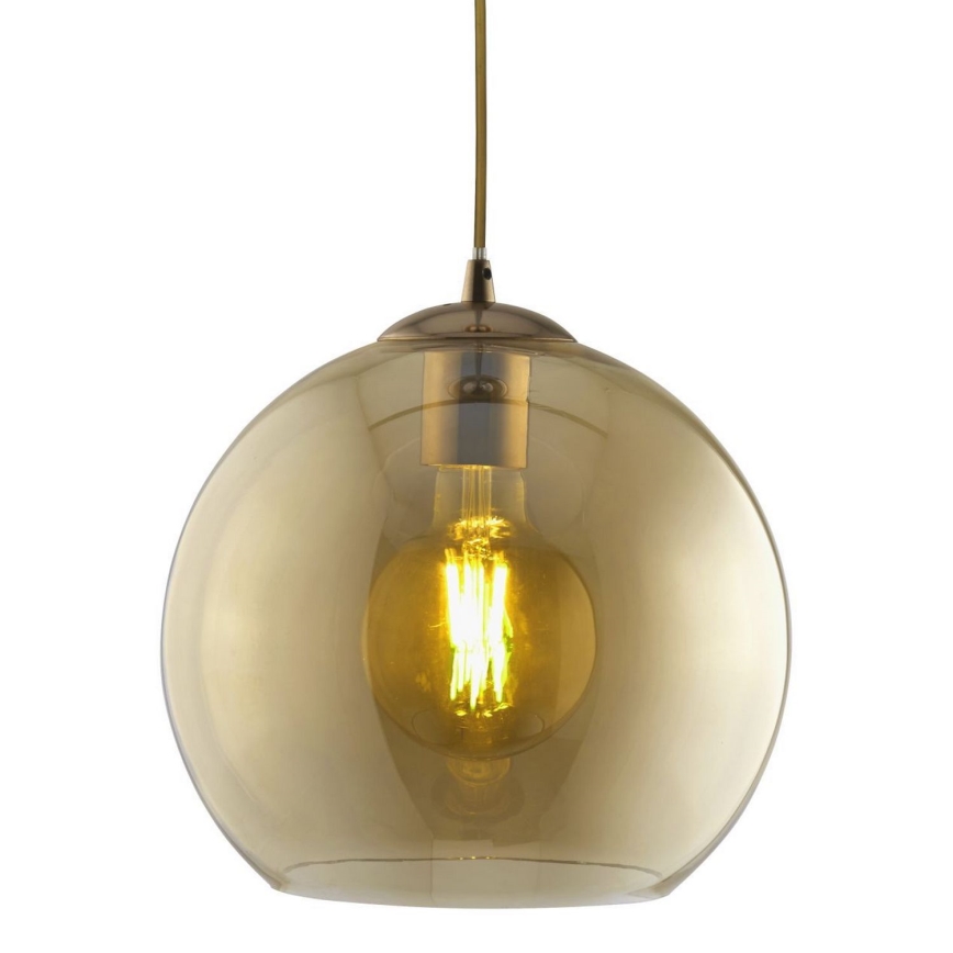 Searchlight - Candelabro num fio BALL 1xE27/60W/230V castanho