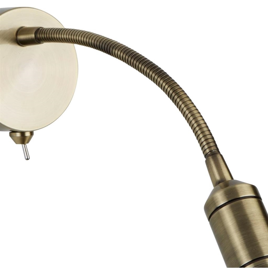 Searchlight - Candeeiro LED pequeno e flexível ADJU LED/1W/230V latão