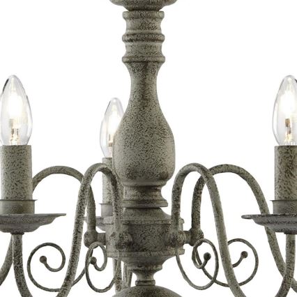 Searchlight - Candelabro numa corrente GREYTHORNE 5xE14/40W/230V