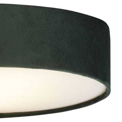 Searchlight - Luminária de teto DRUM 3xE27/60W/230V verde